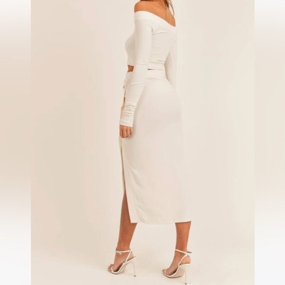 π 2 for $30!! π MABLE Beige Maxi Skirt - Picture 2 of 5